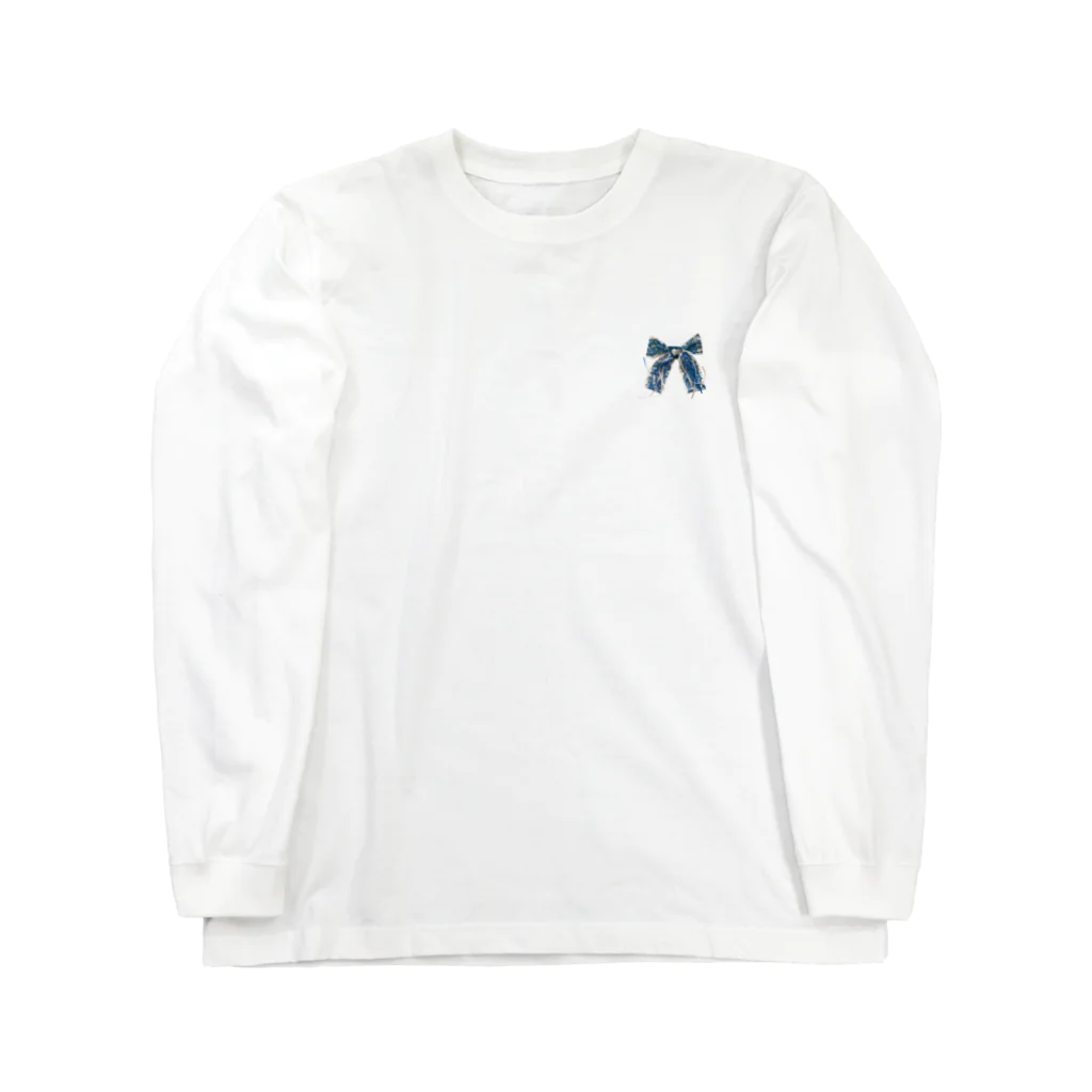 日々にリボンの水瓶座 リボン　 Long Sleeve T-Shirt