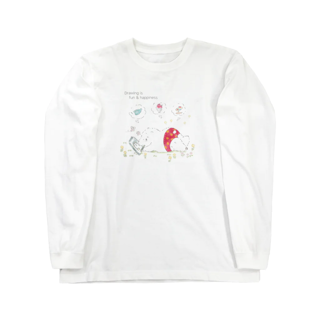 ぽこ助ののはらでおえかき / ロンT Long Sleeve T-Shirt