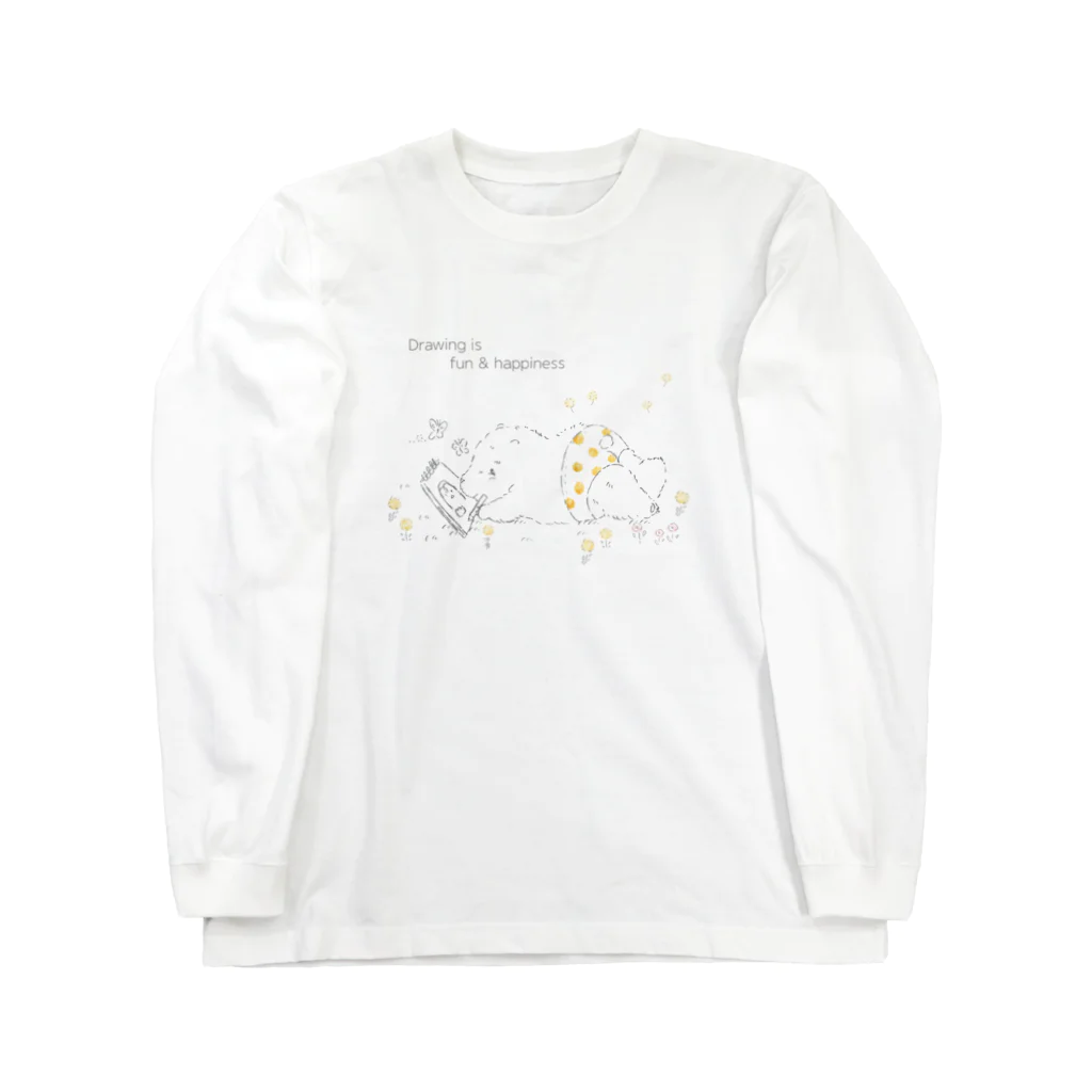 ぽこ助ののはらでおえかき / ロンT Long Sleeve T-Shirt