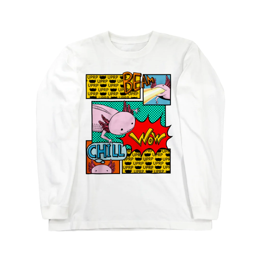 めいぷる工房メキシコサラマンダー支店のアメコミ風サラマンダー Long Sleeve T-Shirt