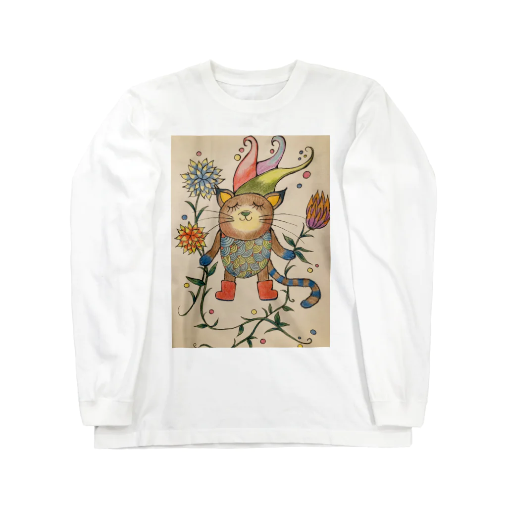 suuのカラフル猫 Long Sleeve T-Shirt