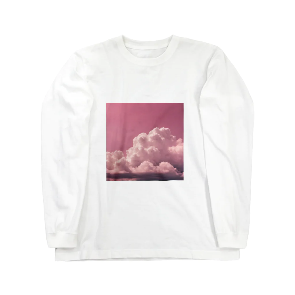 usaのピンク空☁️ ロングスリーブTシャツ