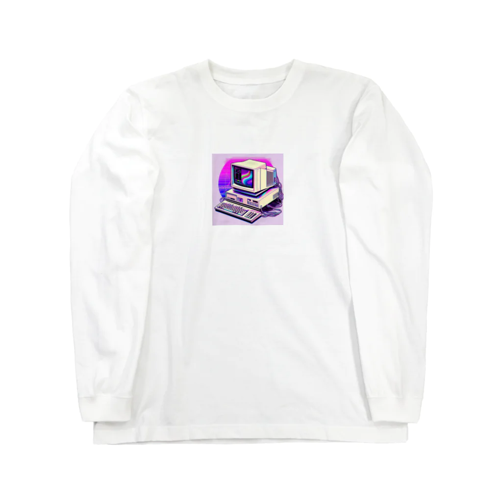 ワンダーワールド・ワンストップの90年代のコンピューター② Long Sleeve T-Shirt