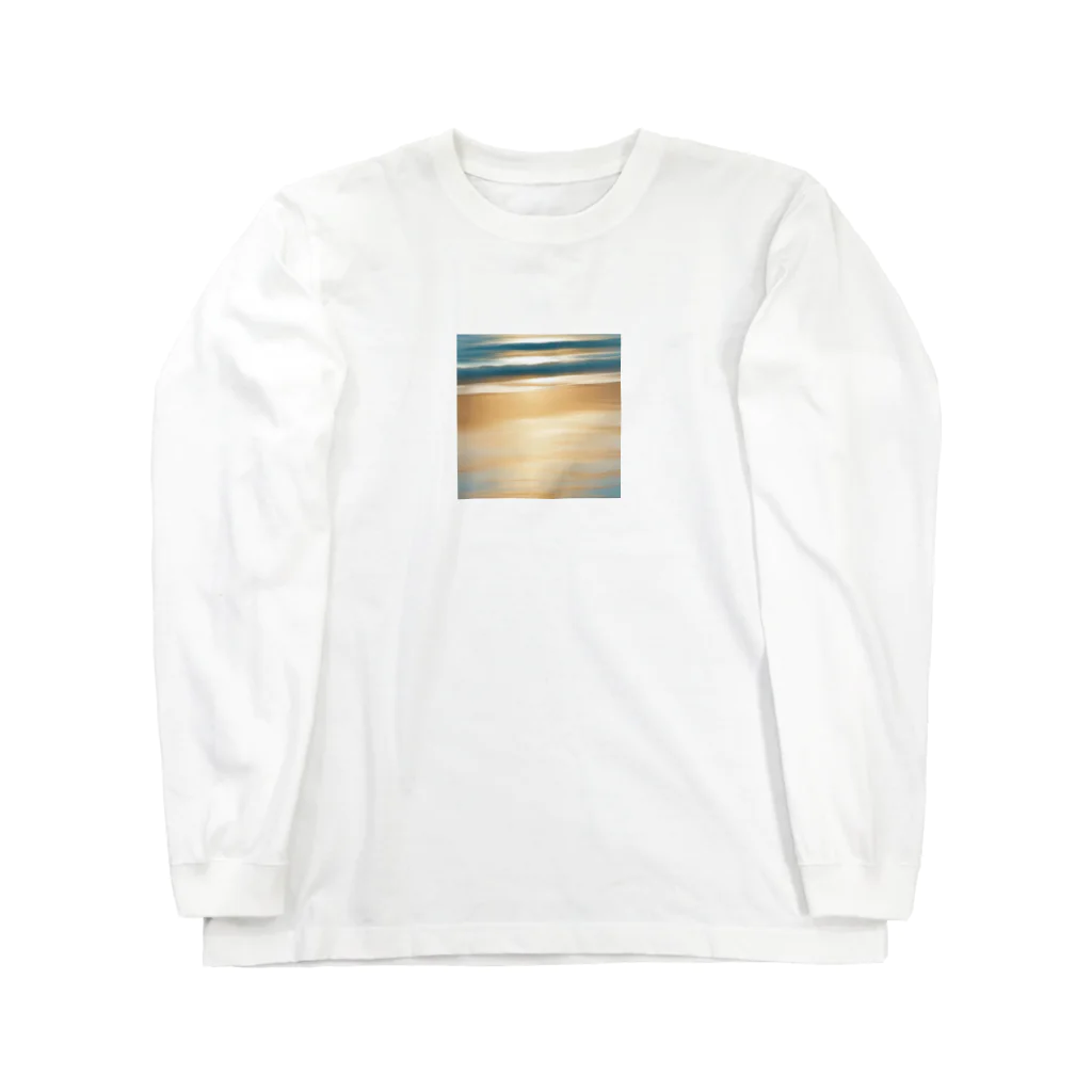 moribouの海岸線のイラストグッズ Long Sleeve T-Shirt