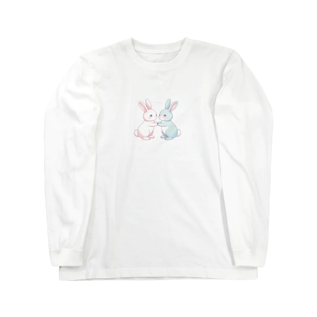 ゆるふわショップのゆるふわうさぎ Long Sleeve T-Shirt