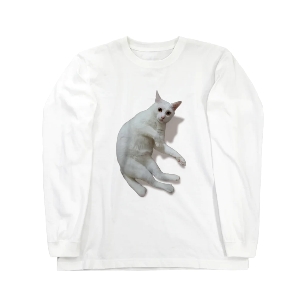 乙にゃ美々の白猫のヴェルちゃん Long Sleeve T-Shirt