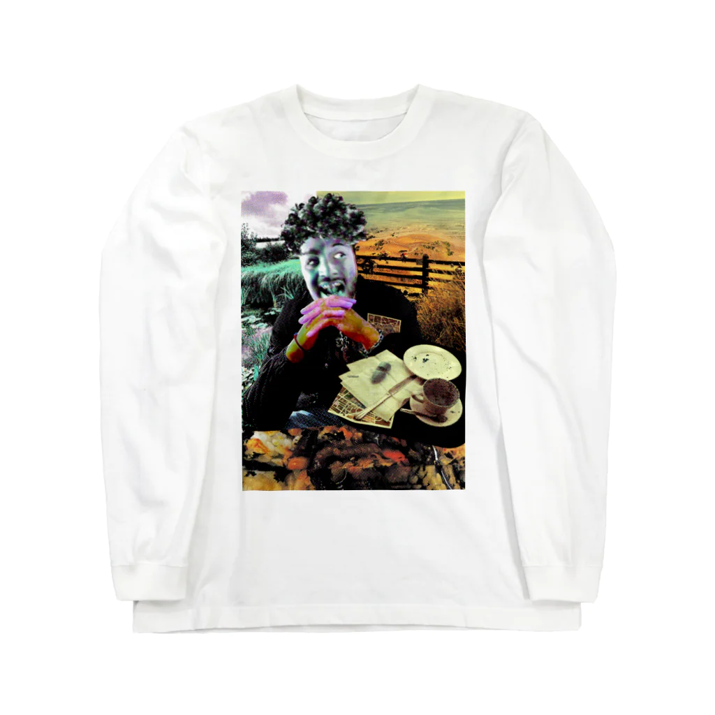 DETROIT MOONY-MENの物思いふけの助シリーズ ロングスリーブTシャツ