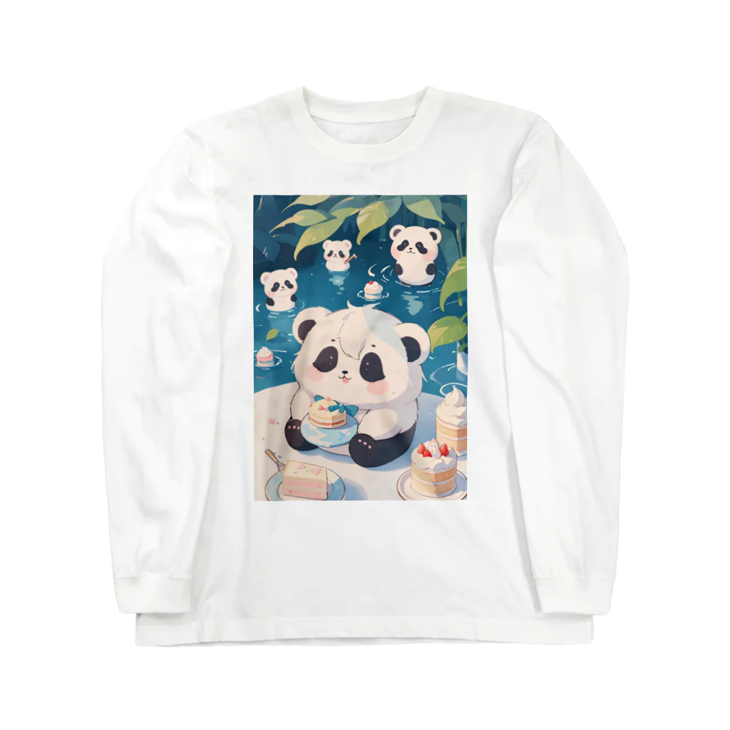 天乃鯱のパンダケーキ1 Long Sleeve T-Shirt