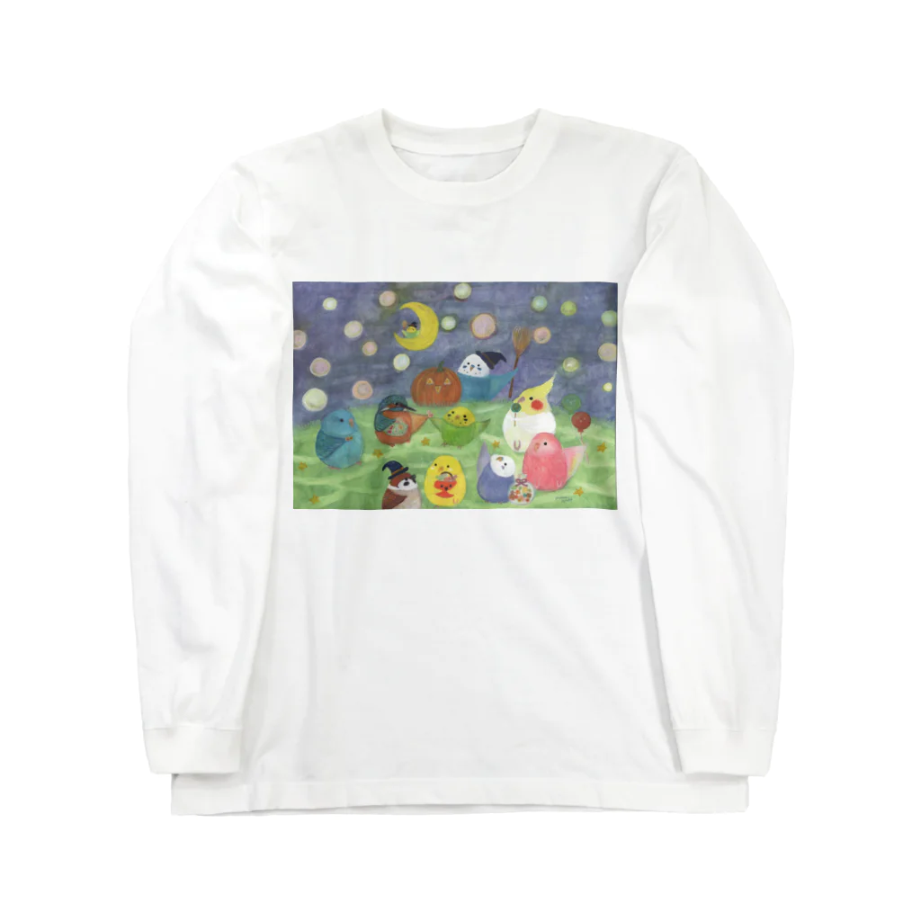 yuuwa sachi のハロウィンインコたち Long Sleeve T-Shirt