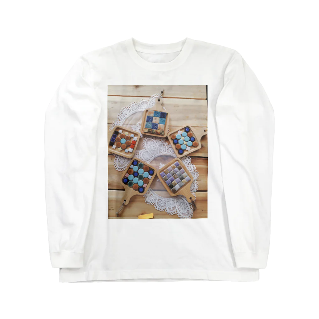 onegoodsのタイルのコースター Long Sleeve T-Shirt