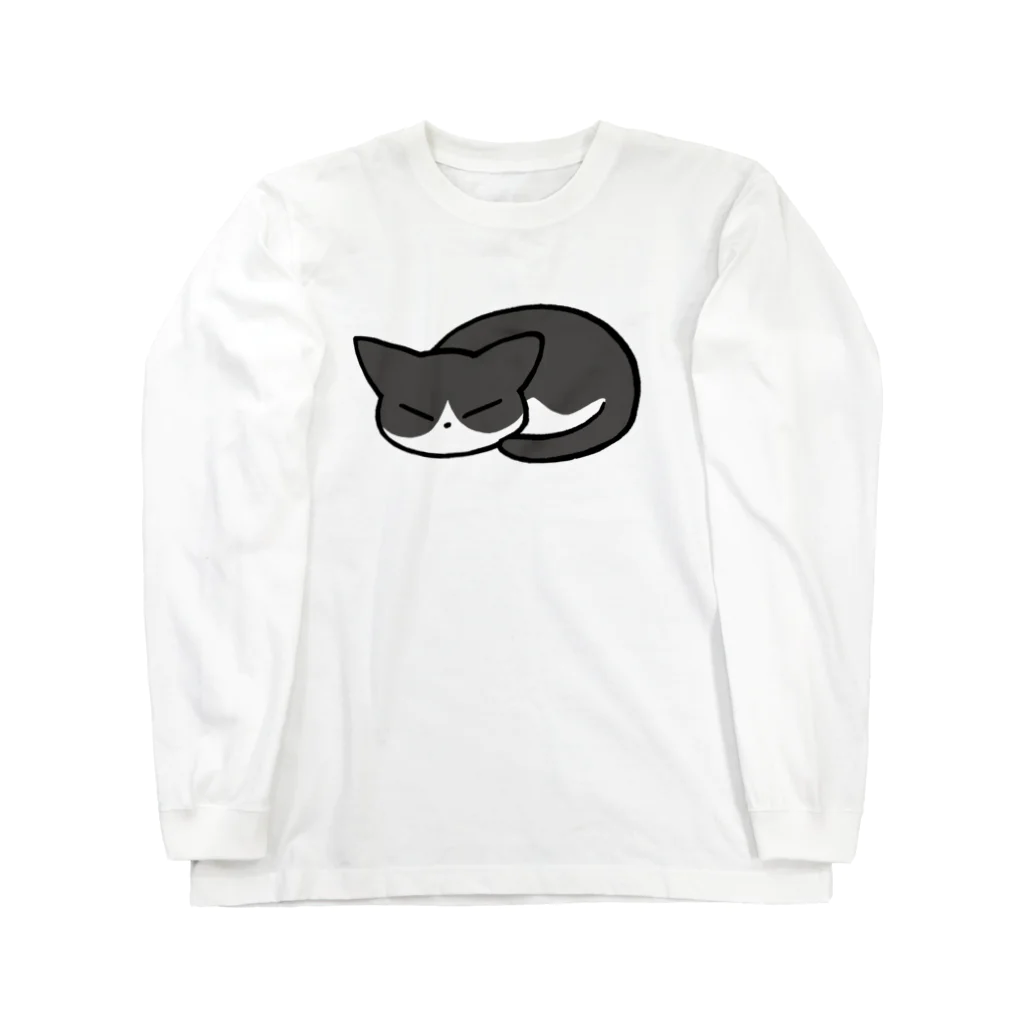 親戚一同ショップの猫ちゃん(ハチワレ) Long Sleeve T-Shirt