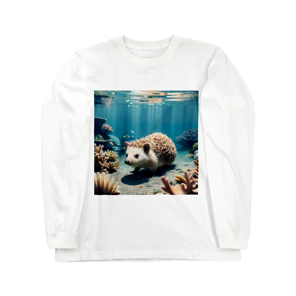 人魚の夢のサンゴハリネズミ Long Sleeve T-Shirt