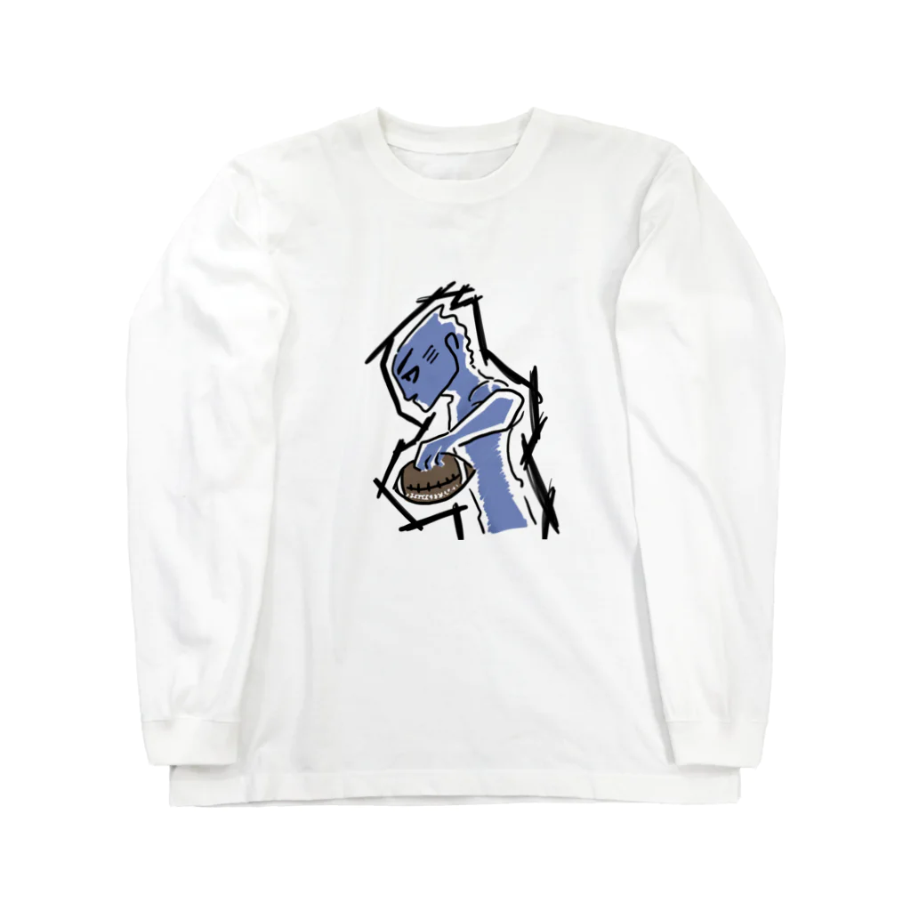 KATSUTAのアメフトエイリアン Long Sleeve T-Shirt