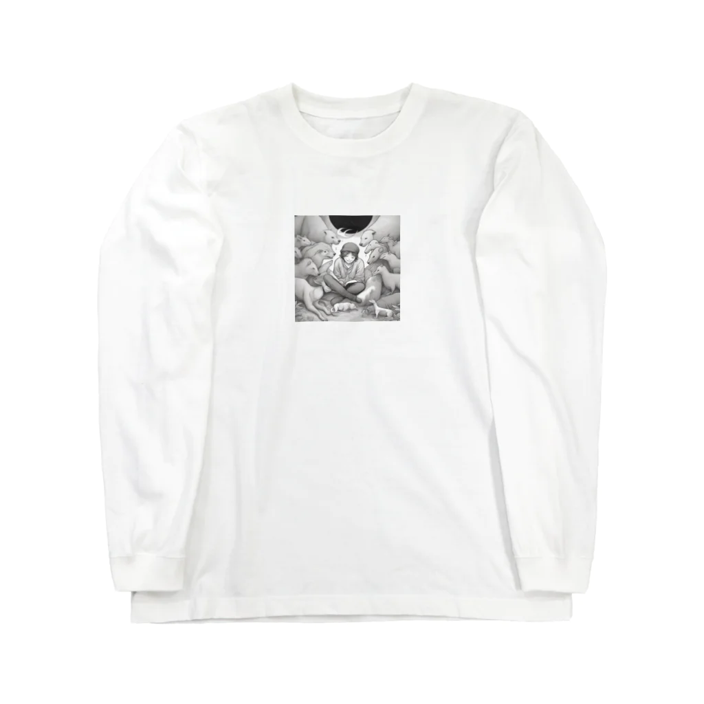 Stylishの動物愛好家 Long Sleeve T-Shirt