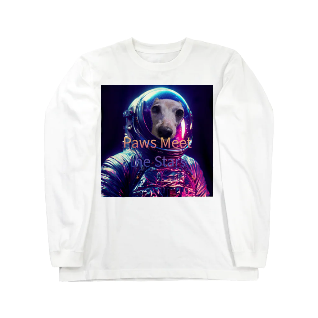 Toggle on.の宇宙犬 ロングスリーブTシャツ