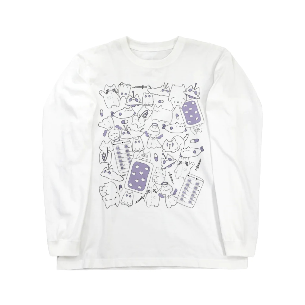 門田ﾀﾞｸのねこ Long Sleeve T-Shirt