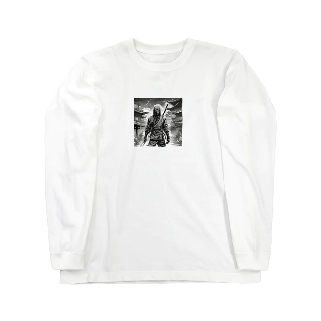 pi_taのJAPANESE 忍者 Long Sleeve T-Shirt