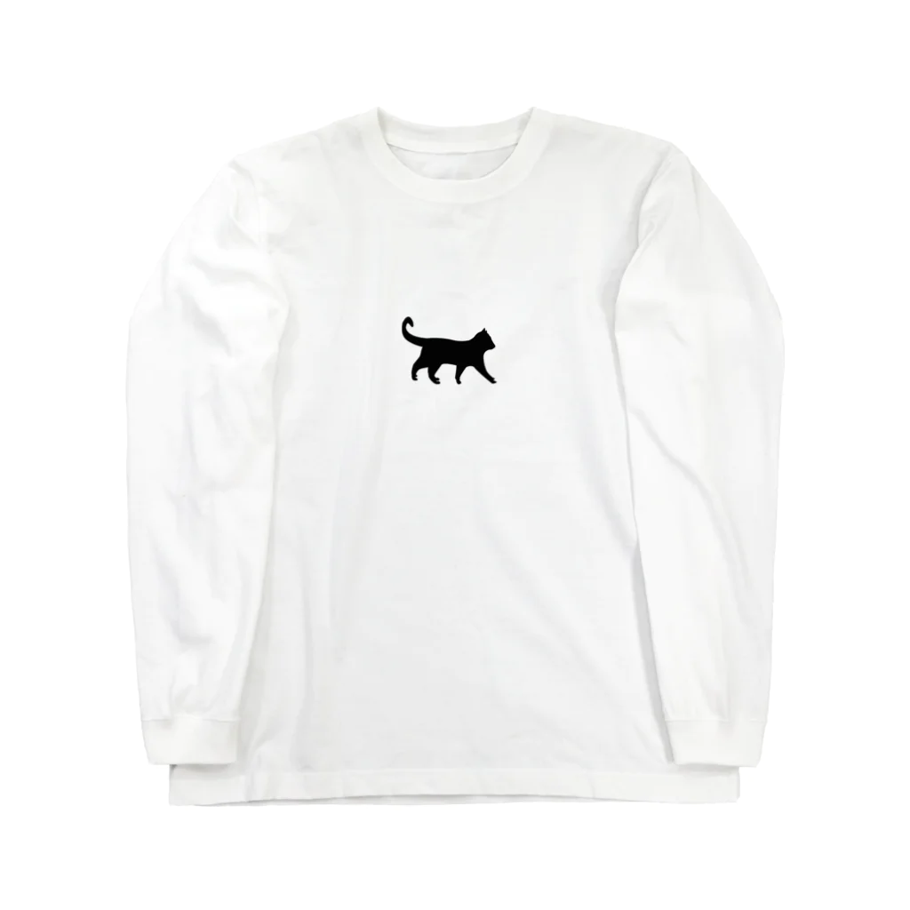 シンプルライフのクロ猫くん Long Sleeve T-Shirt