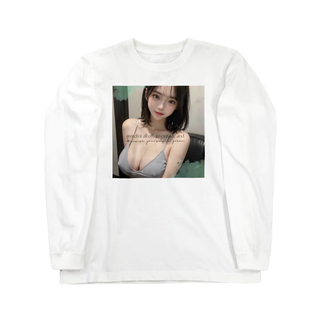 sounya sounyaの美女 図鑑（ニットブラ） Long Sleeve T-Shirt