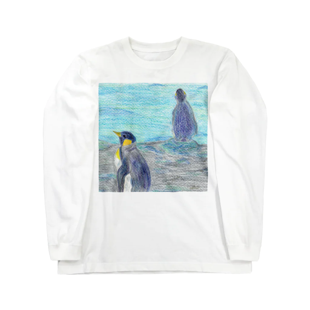 つぎのラピス島ペンギン ロングスリーブTシャツ