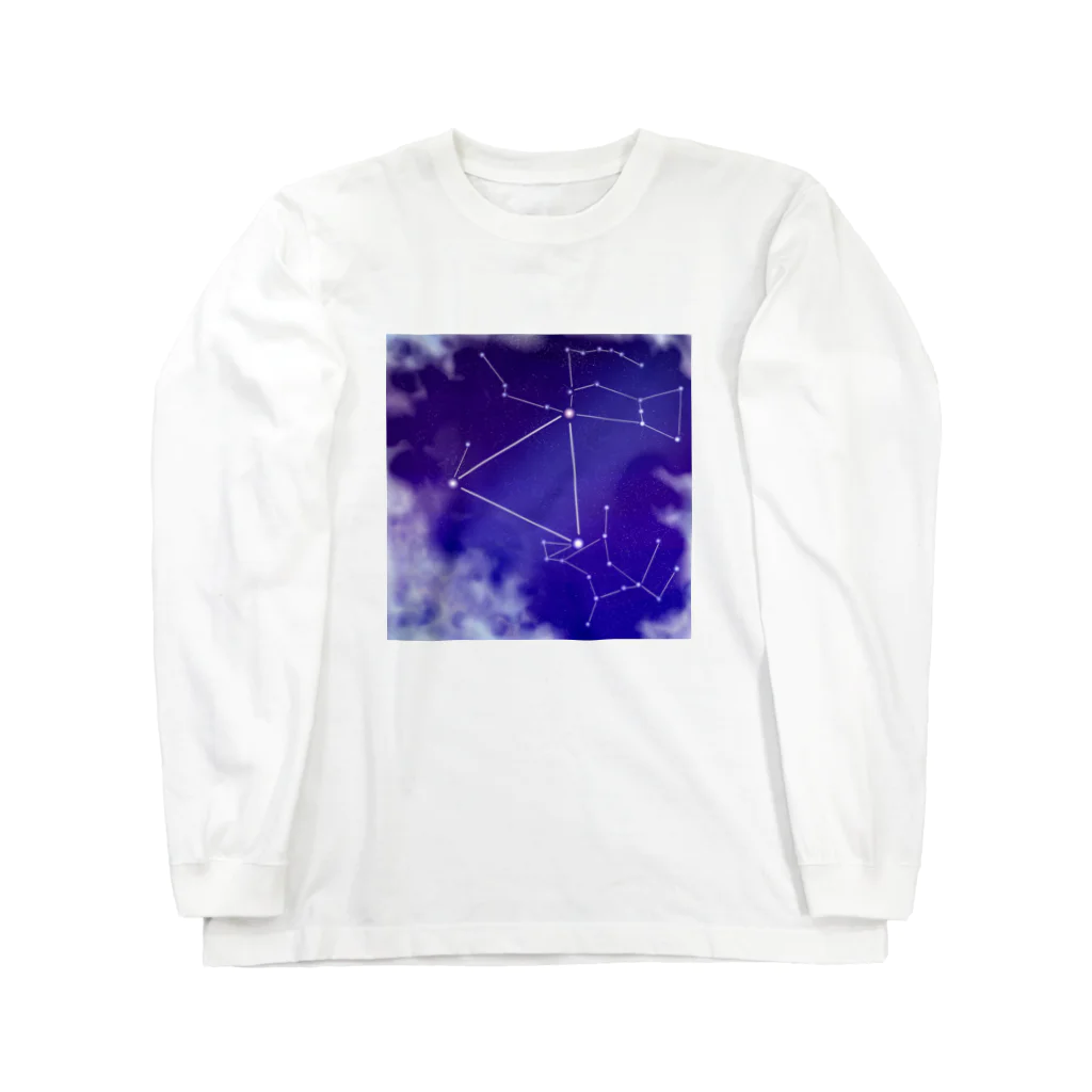 KafyRiruの雲の切れ間から覗く星　冬 Long Sleeve T-Shirt