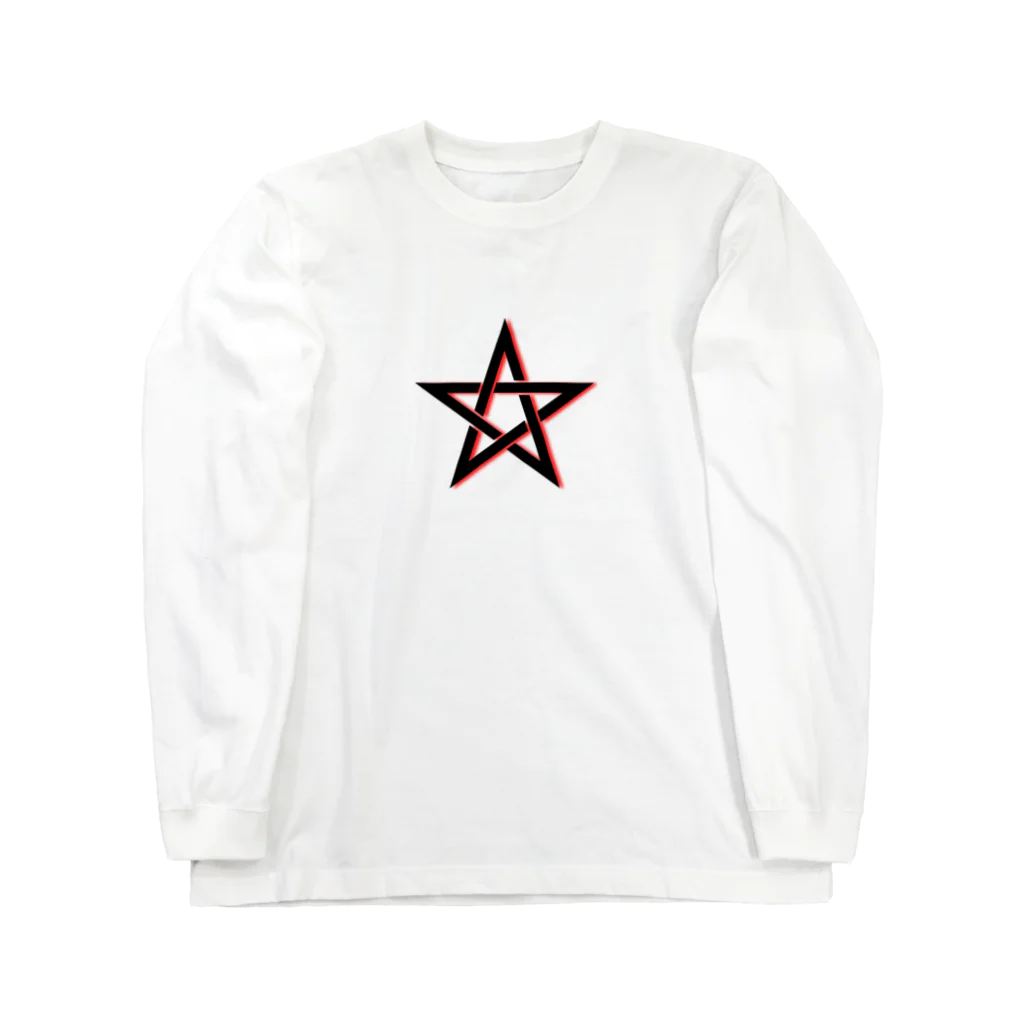 レールファン&スピリチュアルアイテムショップの五芒星　陰陽道　陰陽師 Long Sleeve T-Shirt