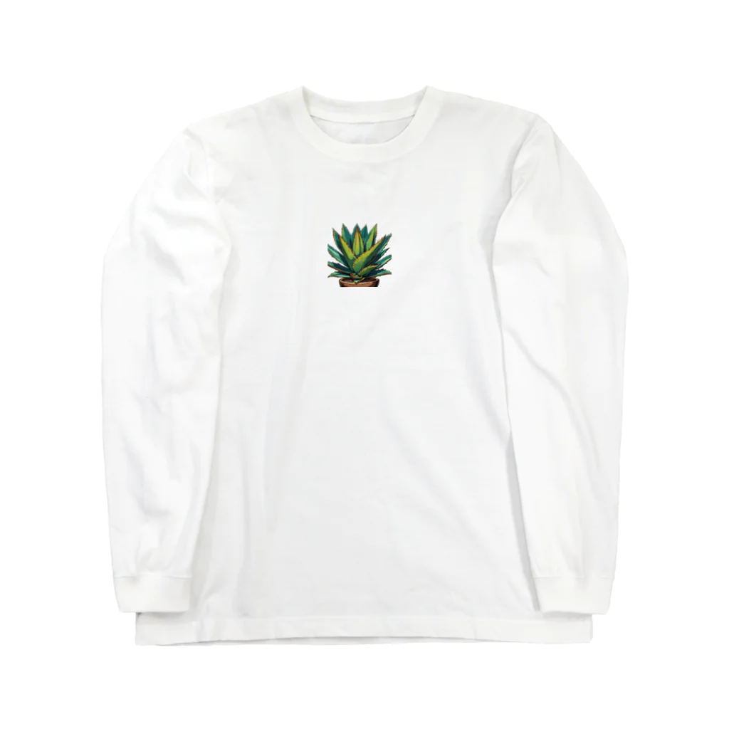 green artist のプランツパラダイスグリーンアガベ Long Sleeve T-Shirt