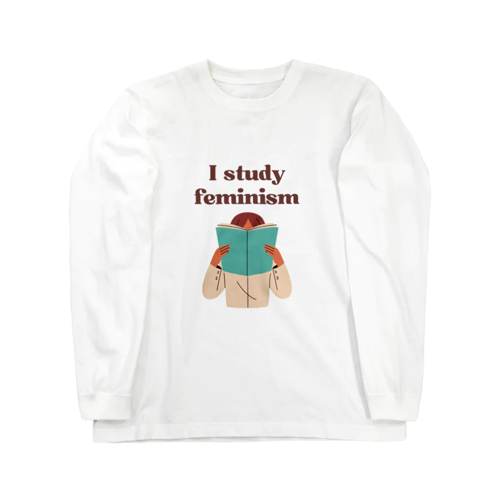 GG Voice & ActionのI study feminism ロングスリーブTシャツ