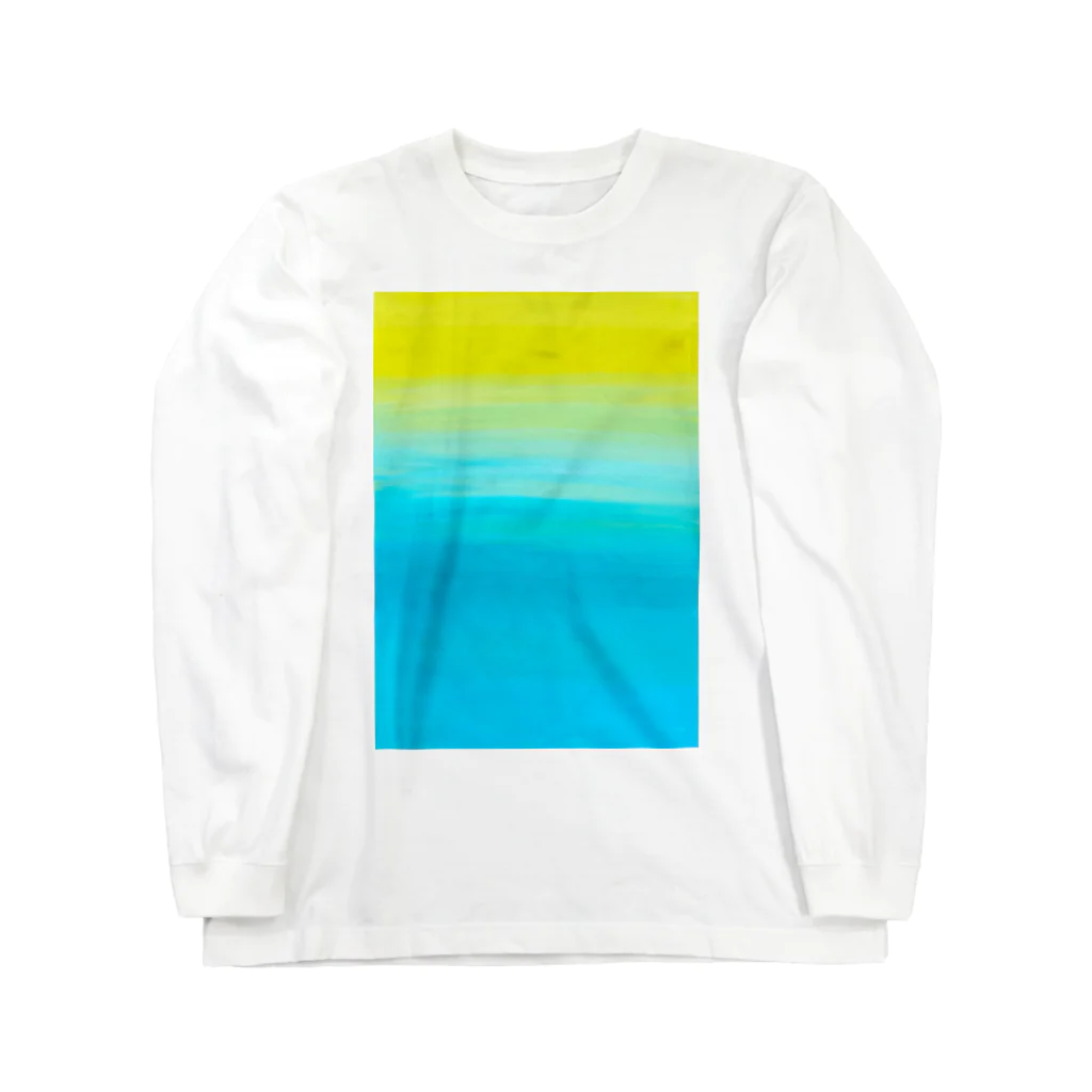 color me color worldのすいへいせん ロングスリーブTシャツ