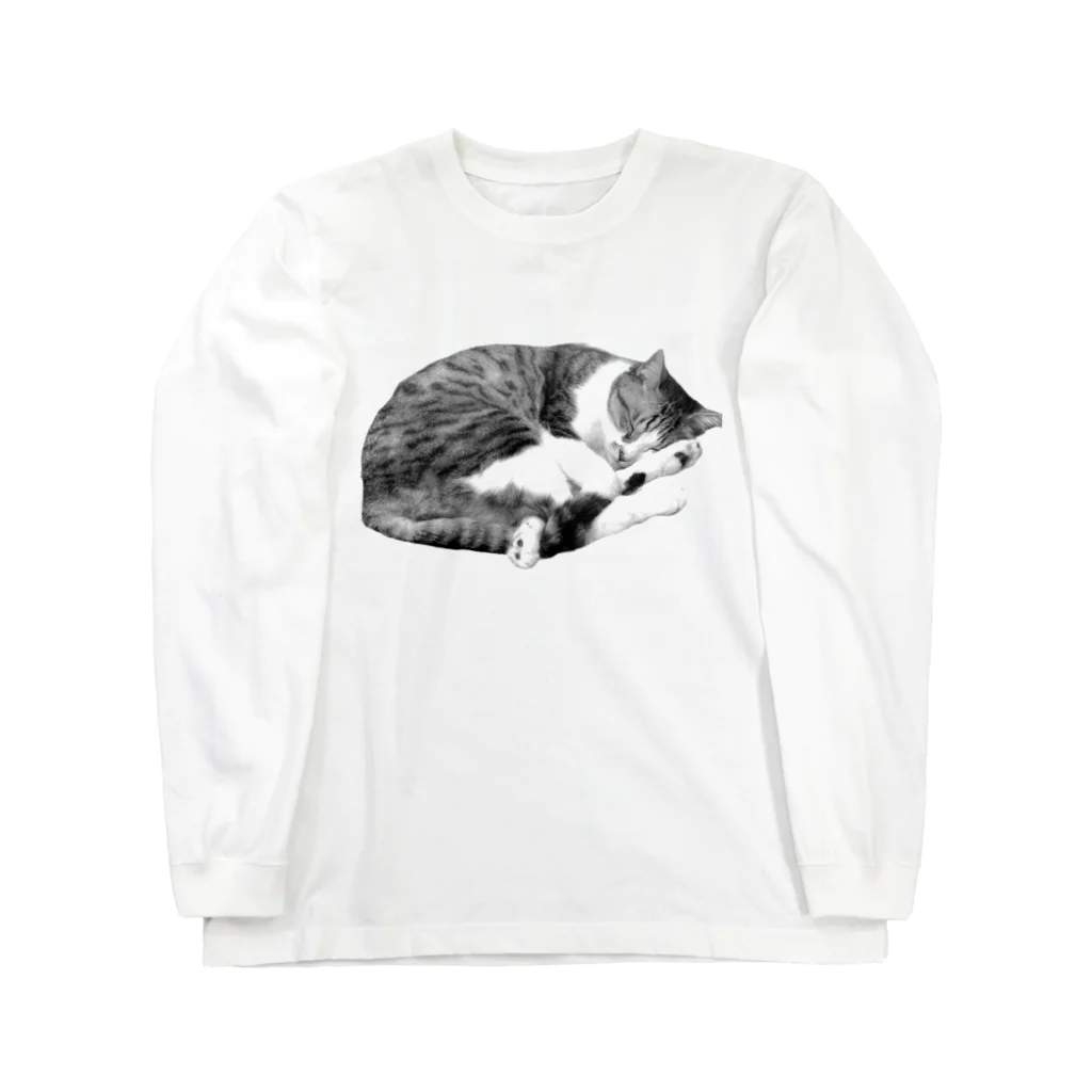 深夜の猫屋さんのネムリネコ Long Sleeve T-Shirt