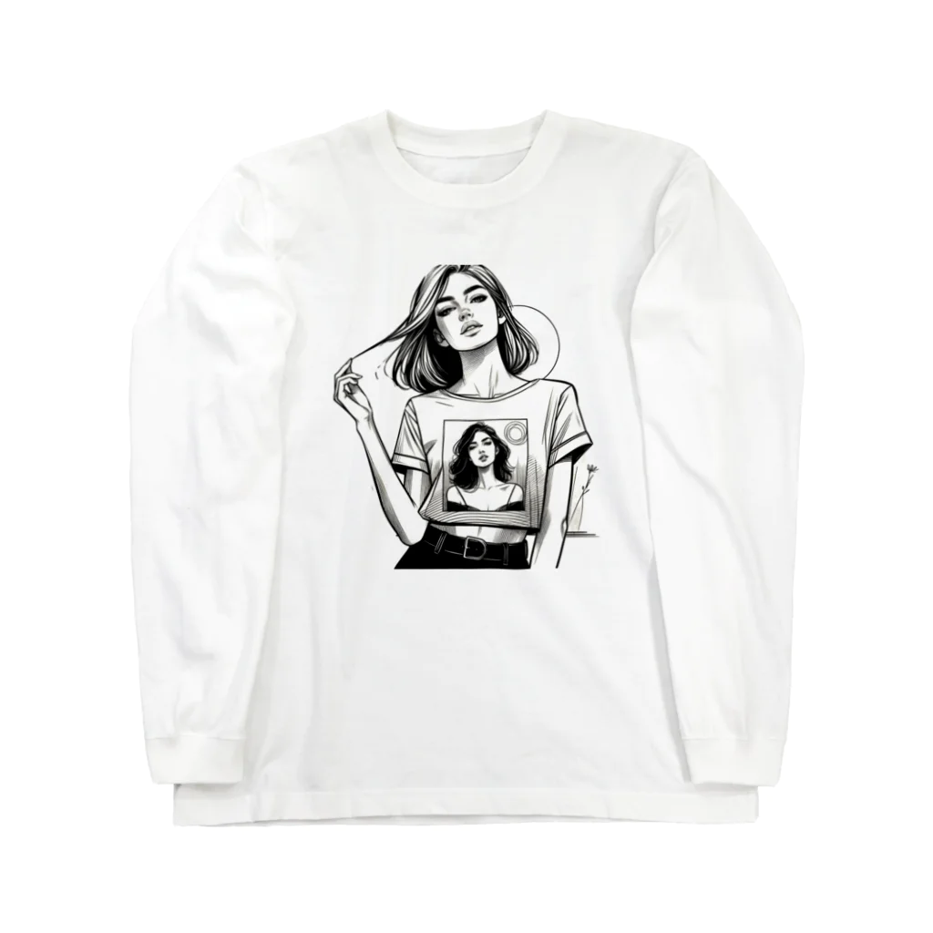 影のアートショップのsexy girl2 Long Sleeve T-Shirt