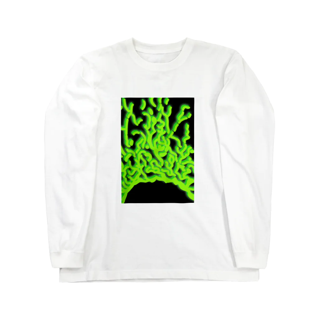 ﾏﾖｺｰﾝのミトコンドリア(手描き) Long Sleeve T-Shirt