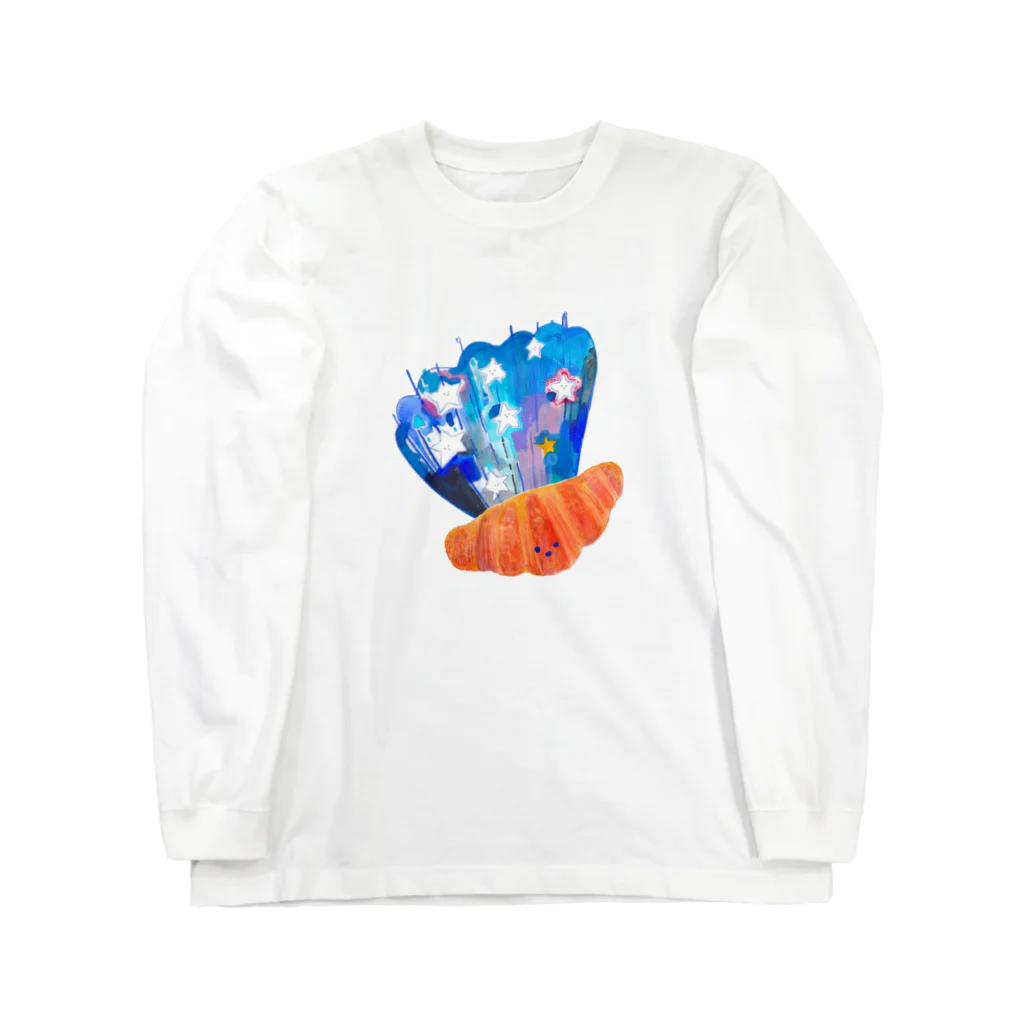 六百田商店°（ろっぴゃくだしょうてん）のながれぼしのクロワッサン Long Sleeve T-Shirt