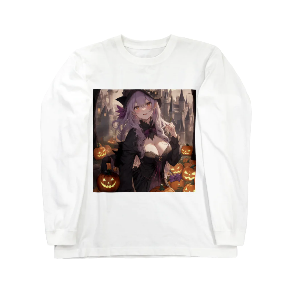 ５６アイテムズのハロウィン魔女 Long Sleeve T-Shirt