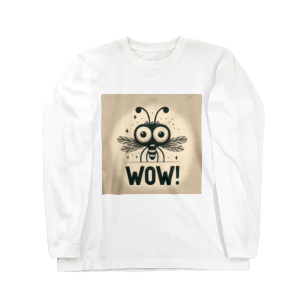 nomkyonのWoW！昆虫！No２ ロングスリーブTシャツ