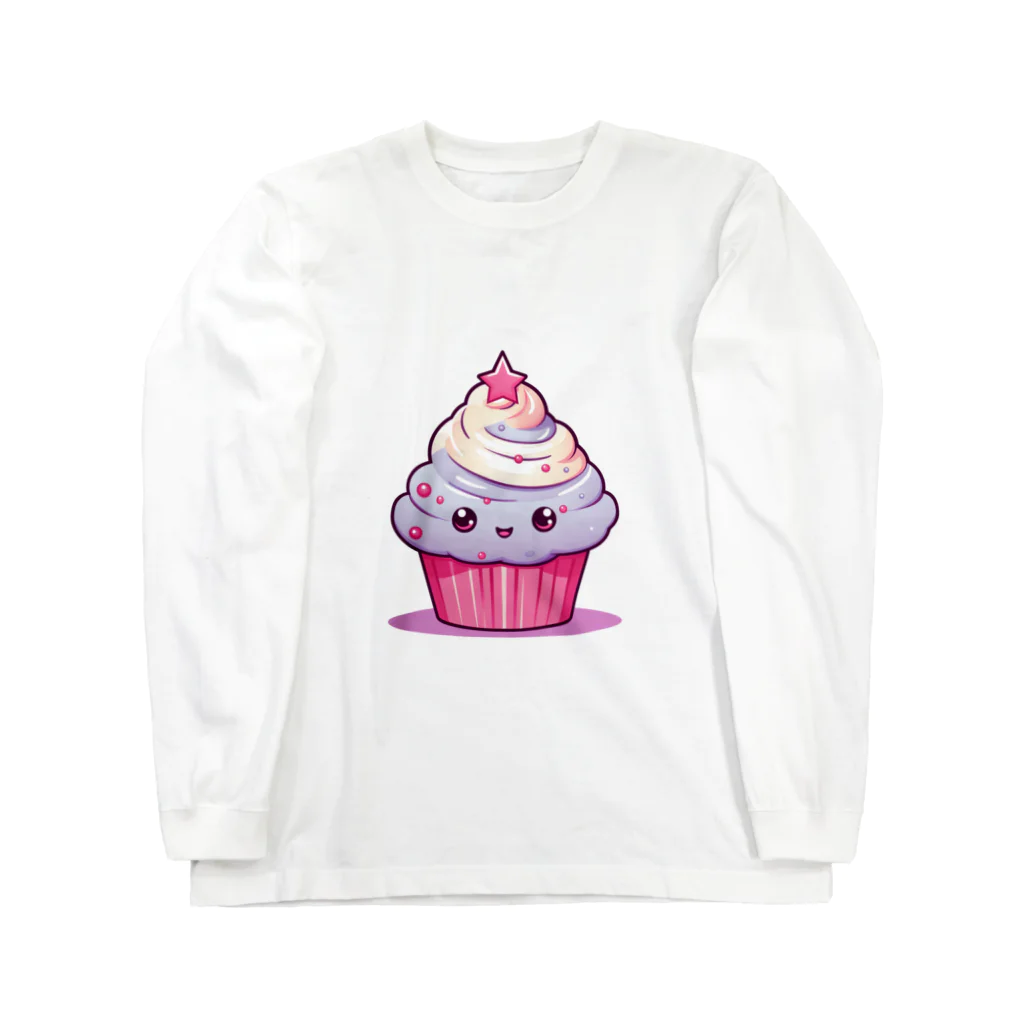 Vasetti_pressの可愛いカップケーキ Long Sleeve T-Shirt