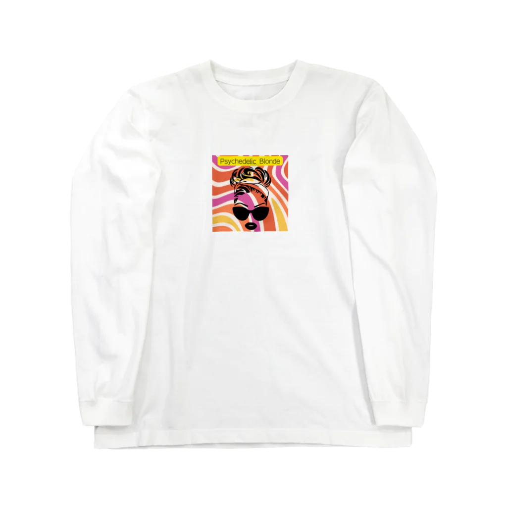 でざいん屋くろすけのPsychedelic Blonde Long Sleeve T-Shirt