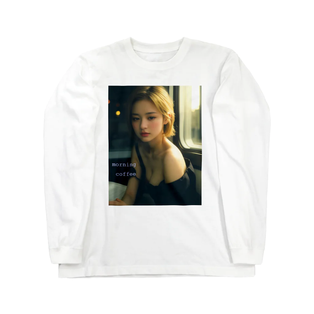 SORASIDER.MONO（そらさいだあ・どっと・もの）のモーニングコーヒー Long Sleeve T-Shirt