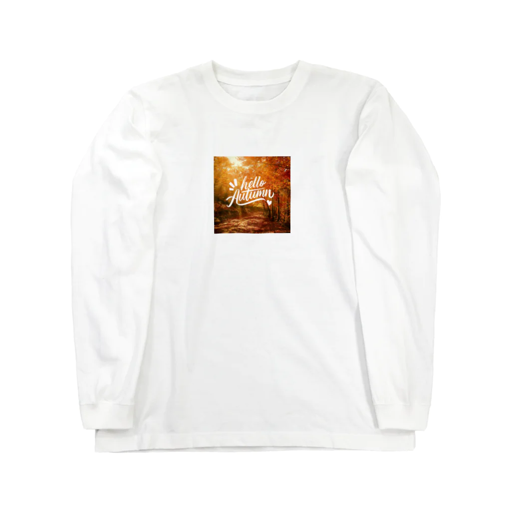 KSK SHOPのHELLO AUTUMN Long Sleeve T-Shirt