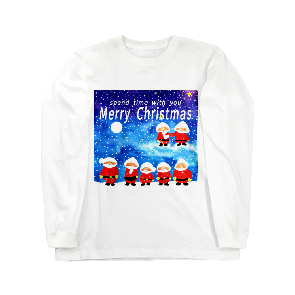 HirockDesignJapanの大切な人と過ごすクリスマス　spend christmas with you ロングスリーブTシャツ
