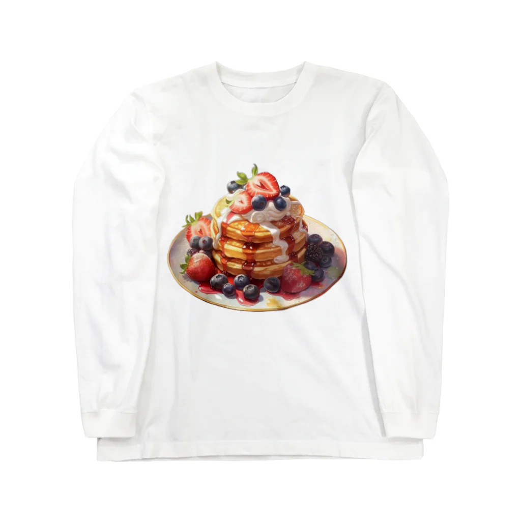 rakuのデコレーションホットケーキ ロングスリーブTシャツ