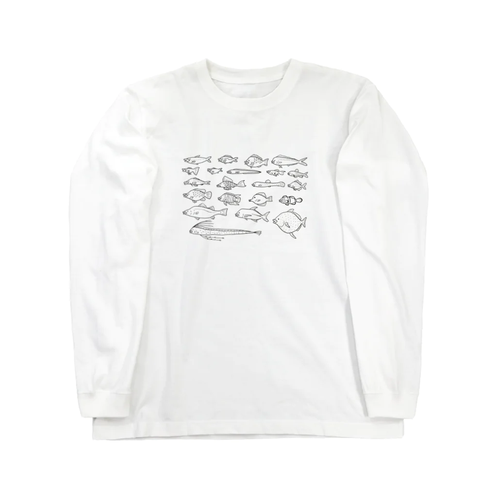 イカめしの魚群 －無表情－ Long Sleeve T-Shirt