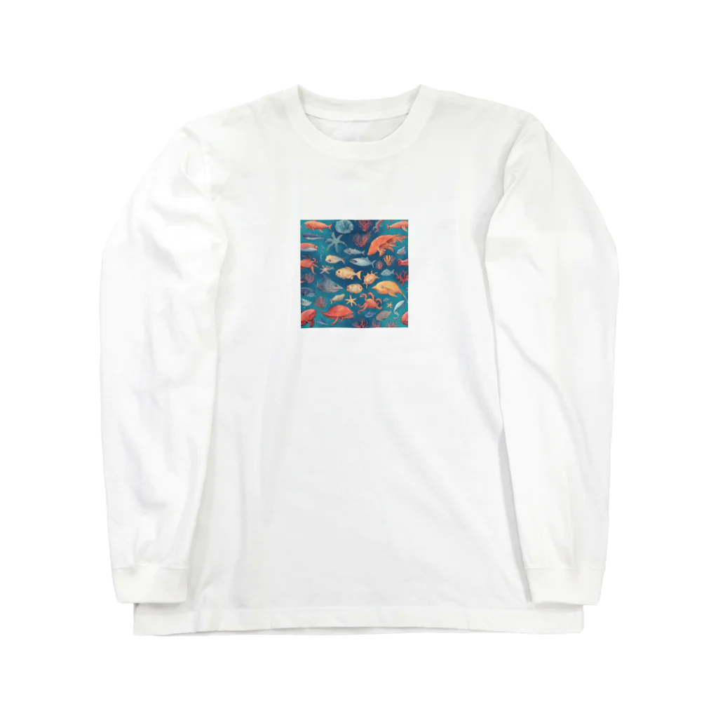 tmdayoの海洋生物 Long Sleeve T-Shirt
