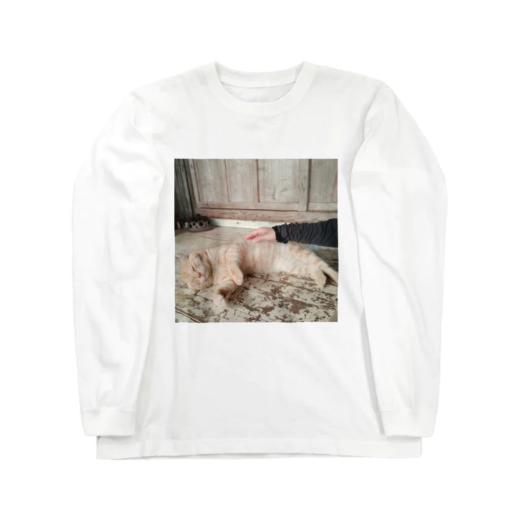 otorasannomiseのトラさんゴロリ写真グッズ Long Sleeve T-Shirt