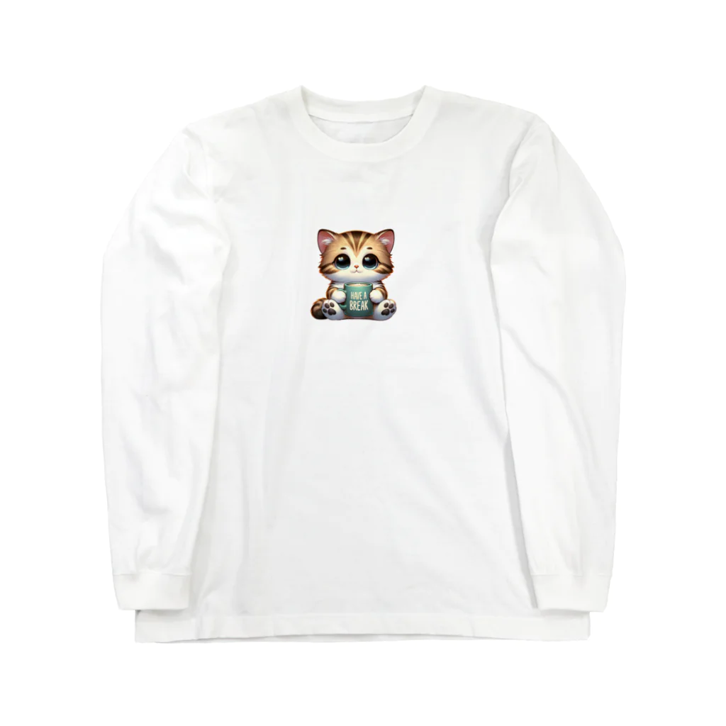 Nekonan Itemsのリラックスタイムキャット Long Sleeve T-Shirt