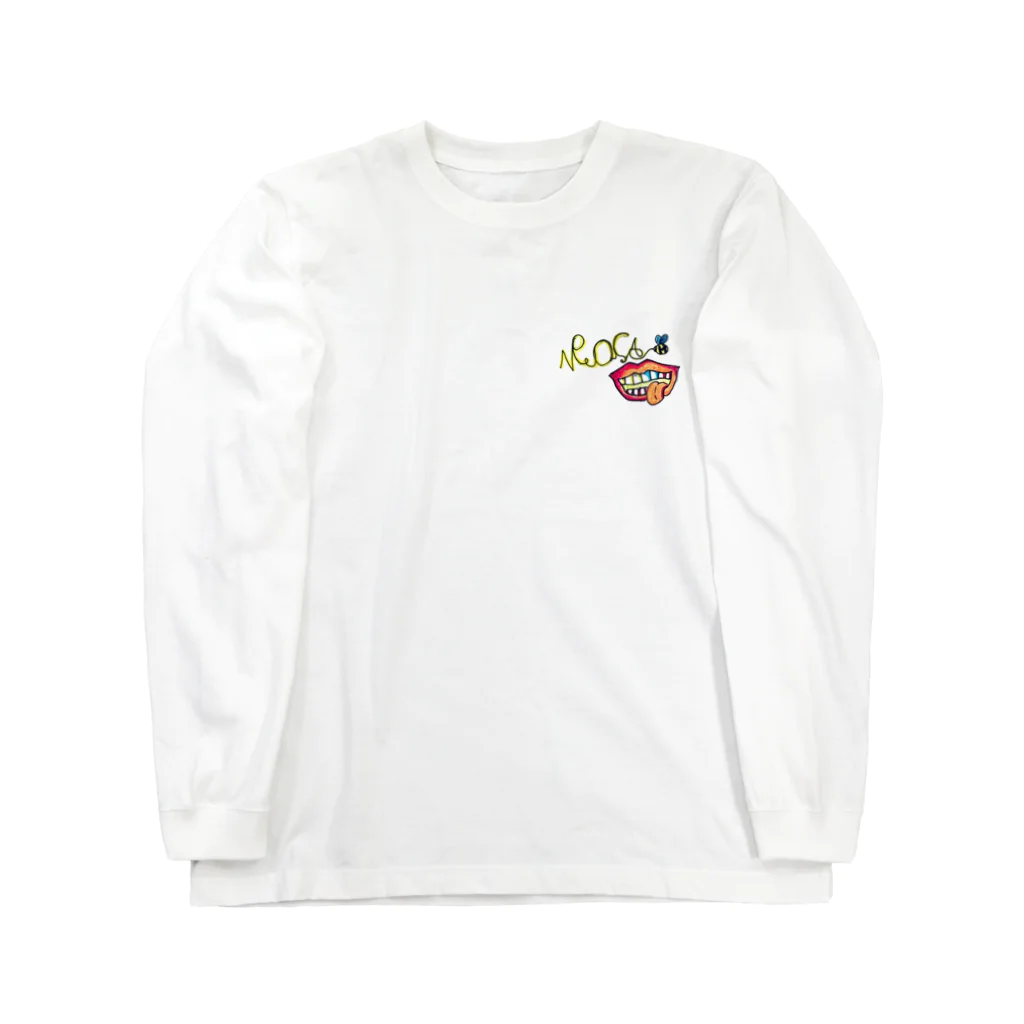 YUTO5のミツバチリップ ロングスリーブTシャツ