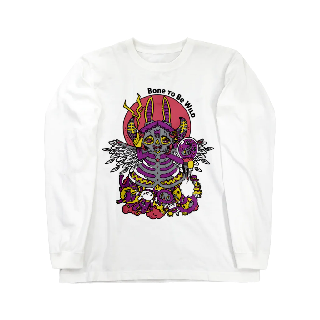 colone | Artwork by yanagiのBone to be wild ロングスリーブTシャツ