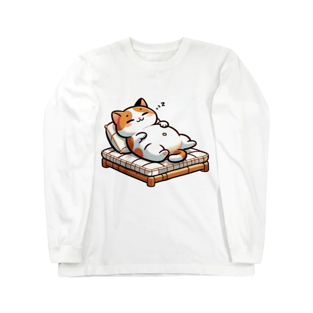 癒しの場｜Healing Placeの猫と一緒に癒されるアイテム ロングスリーブTシャツ