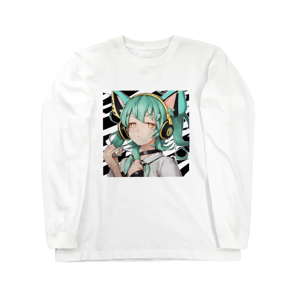 VOCALOID風な商品をのVOCALOID風 猫耳ちゃん ロングスリーブTシャツ