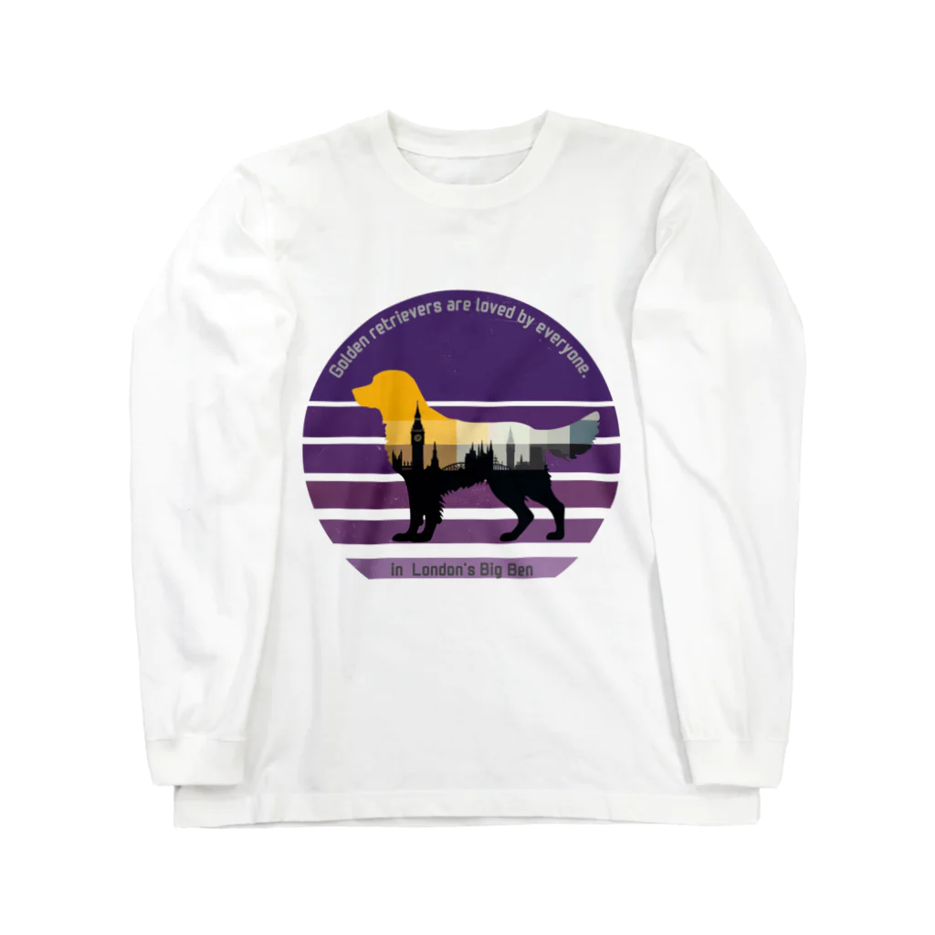 ranmaru-tokyoのゴールデンレトリバーin Big Ben Long Sleeve T-Shirt